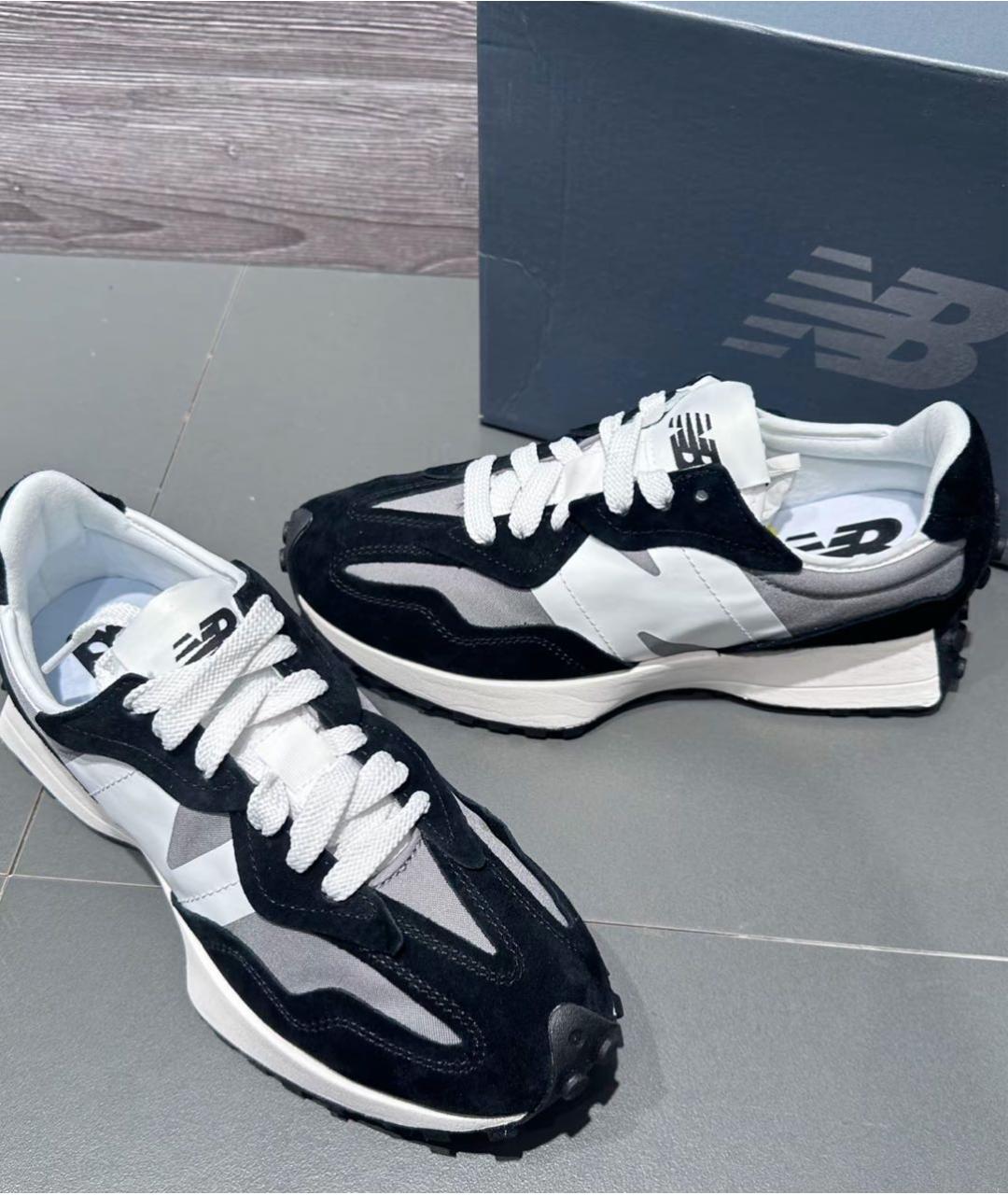 NEW BALANCE Черные кроссовки из искусственной кожи, фото 2