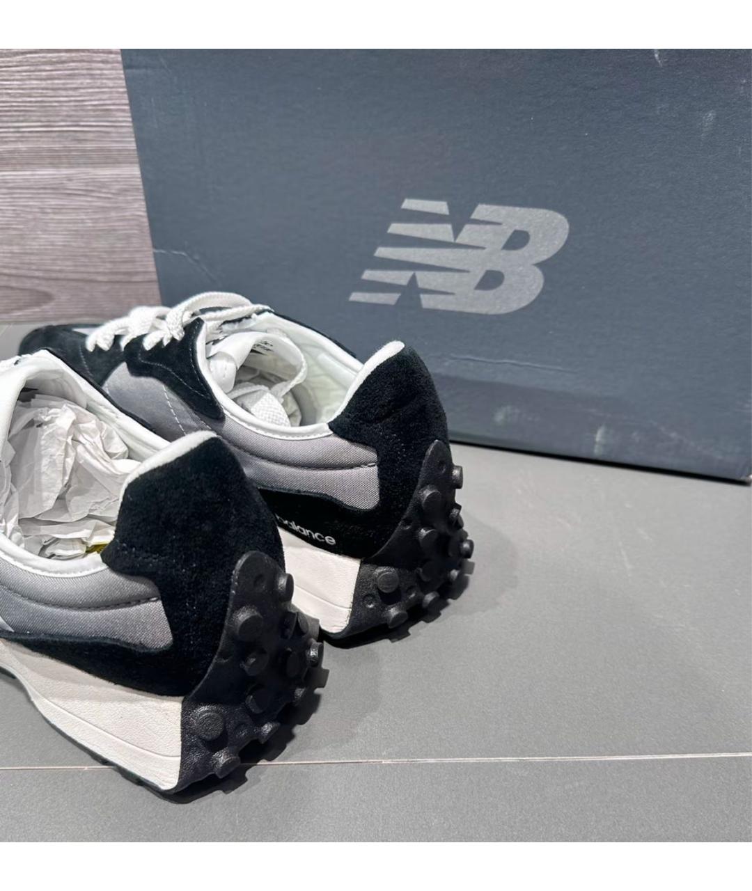 NEW BALANCE Черные кроссовки из искусственной кожи, фото 4