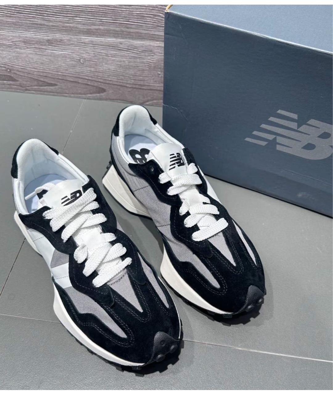 NEW BALANCE Черные кроссовки из искусственной кожи, фото 3