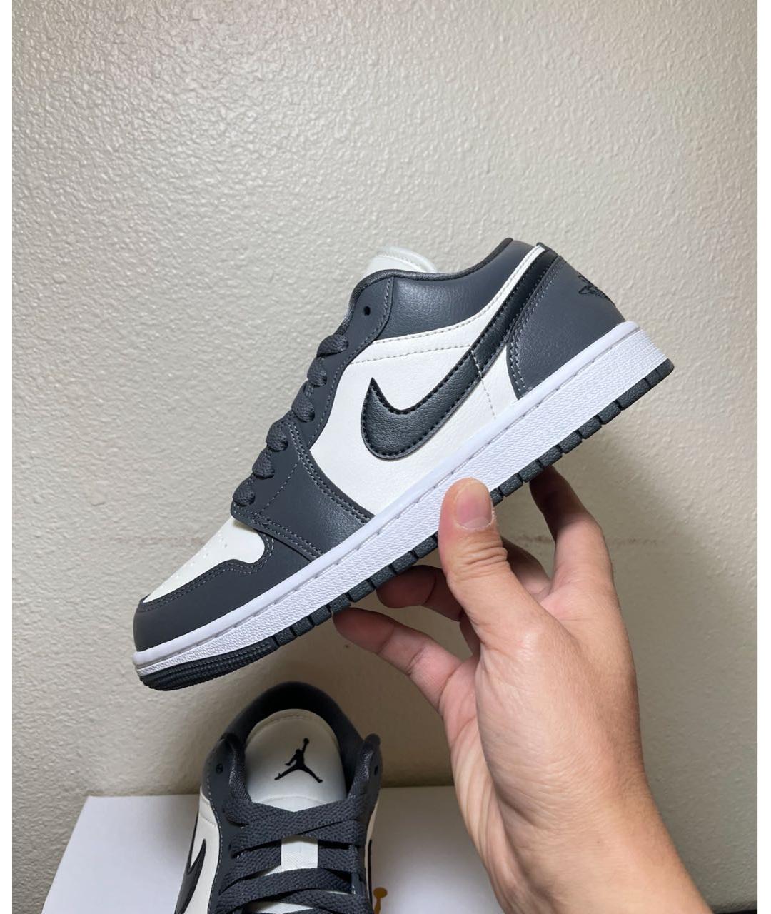 JORDAN Серые кроссовки из искусственной кожи, фото 4