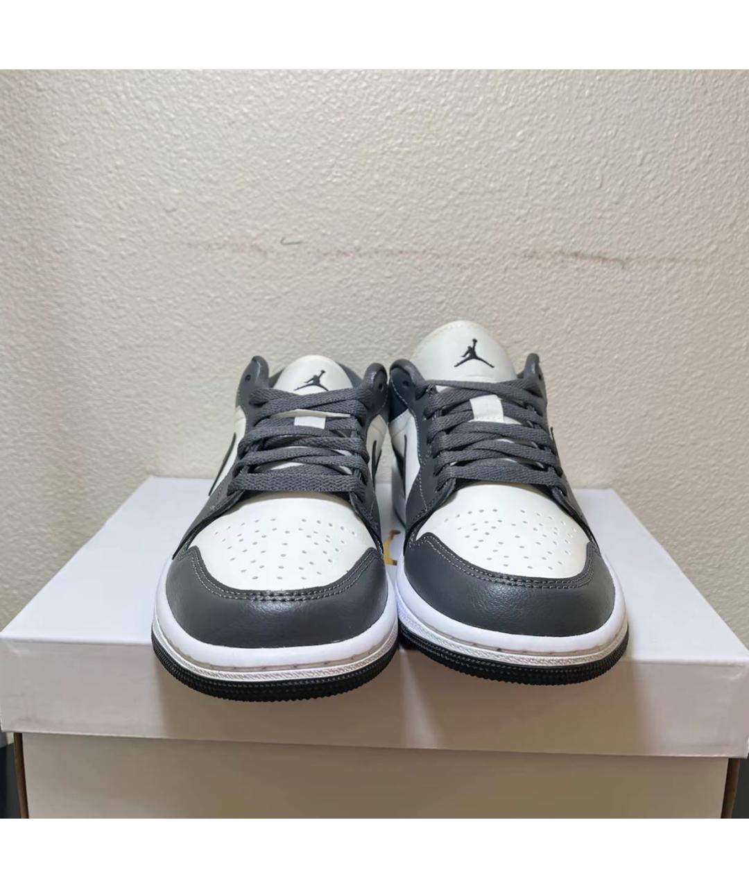 JORDAN Серые кроссовки из искусственной кожи, фото 3