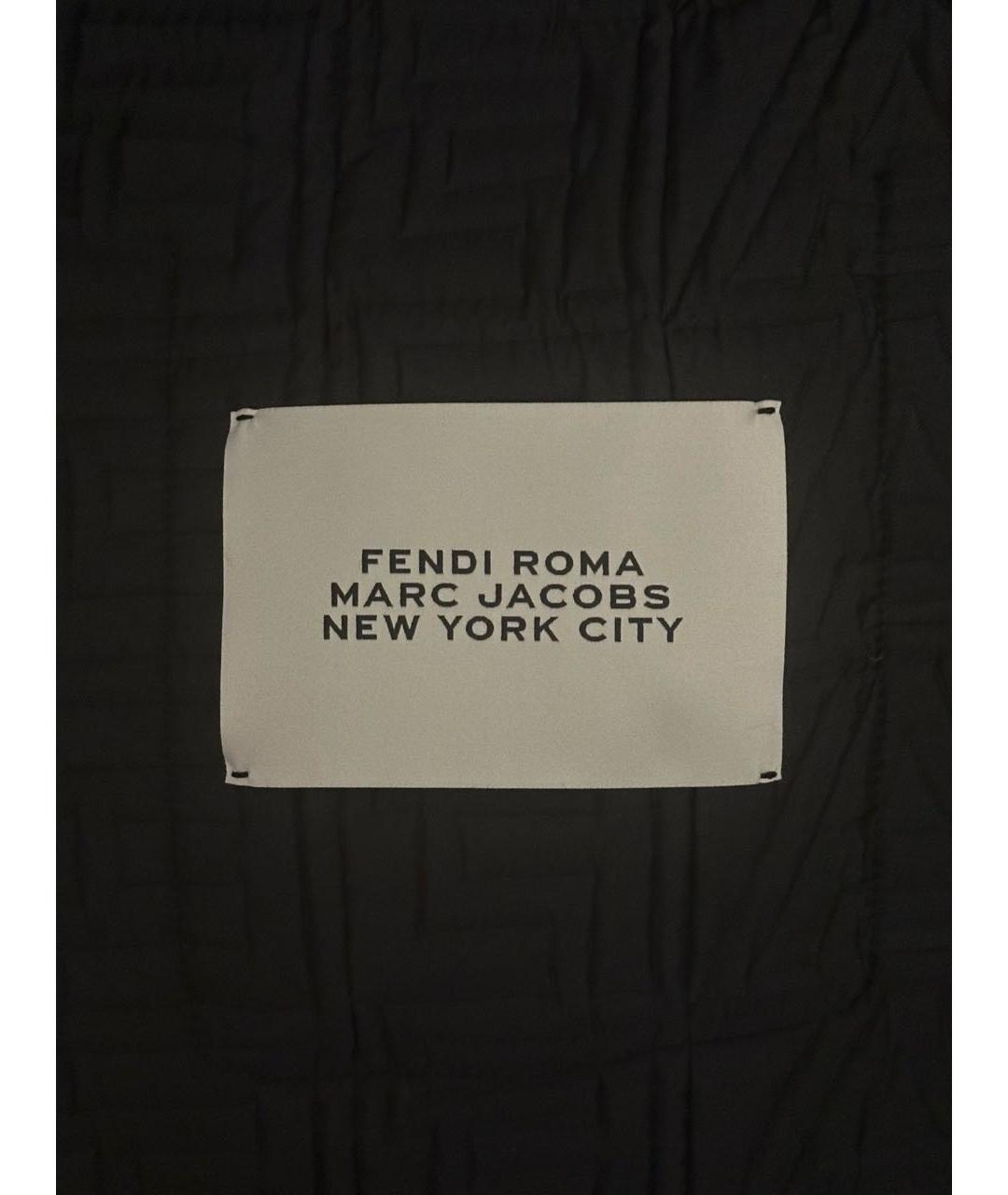 FENDI Черная полиэстеровая куртка, фото 8