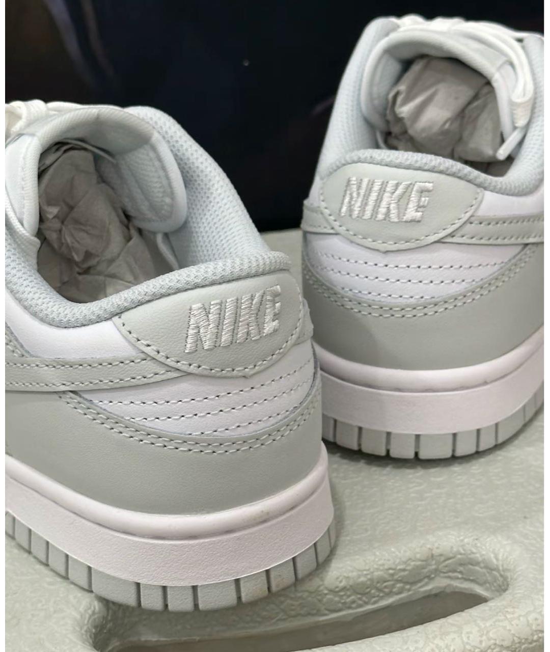 NIKE Серые кроссовки из искусственной кожи, фото 3