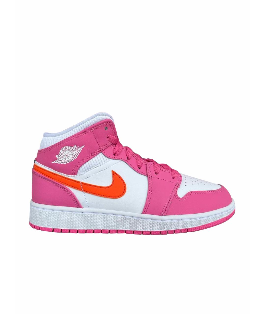 JORDAN Розовые кроссовки из искусственной кожи, фото 1