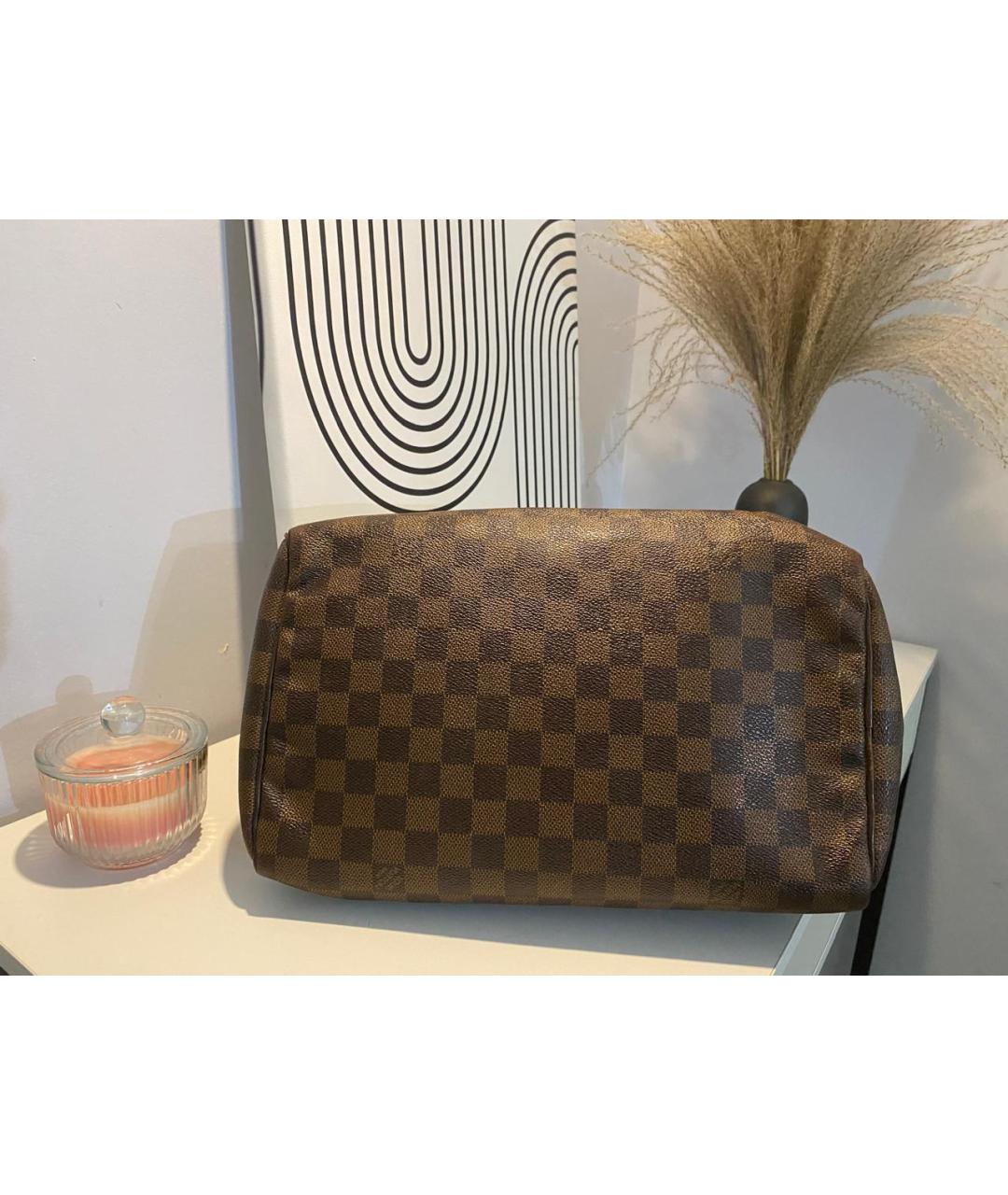 LOUIS VUITTON Коричневая сумка с короткими ручками, фото 4