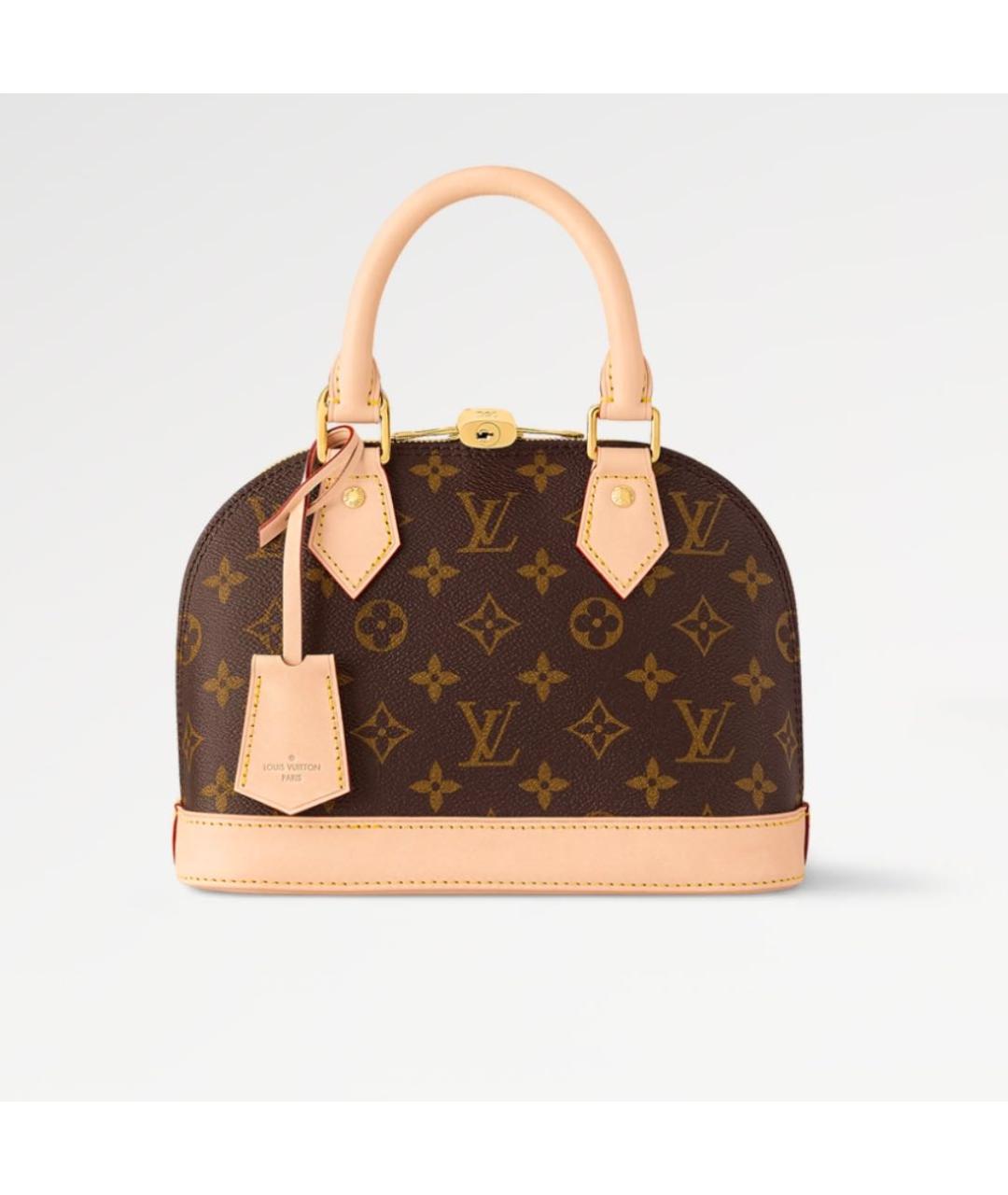 LOUIS VUITTON Коричневая сумка с короткими ручками, фото 9