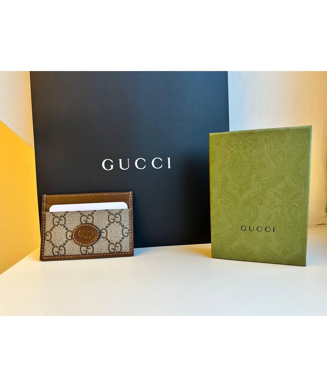 GUCCI Коричневый кардхолдер, фото 3