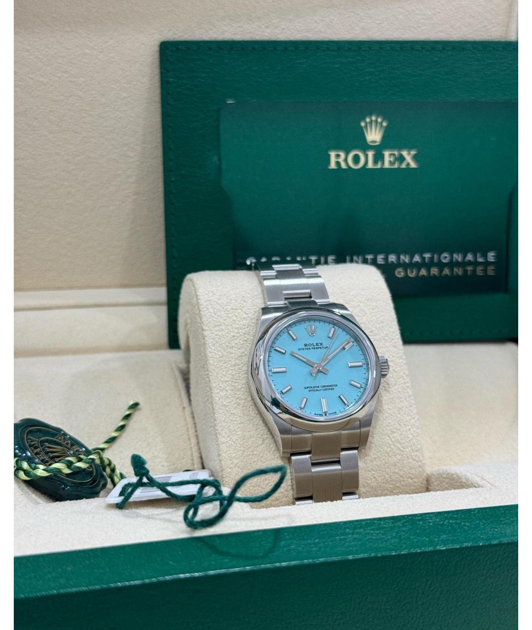 ROLEX Бирюзовые часы, фото 3