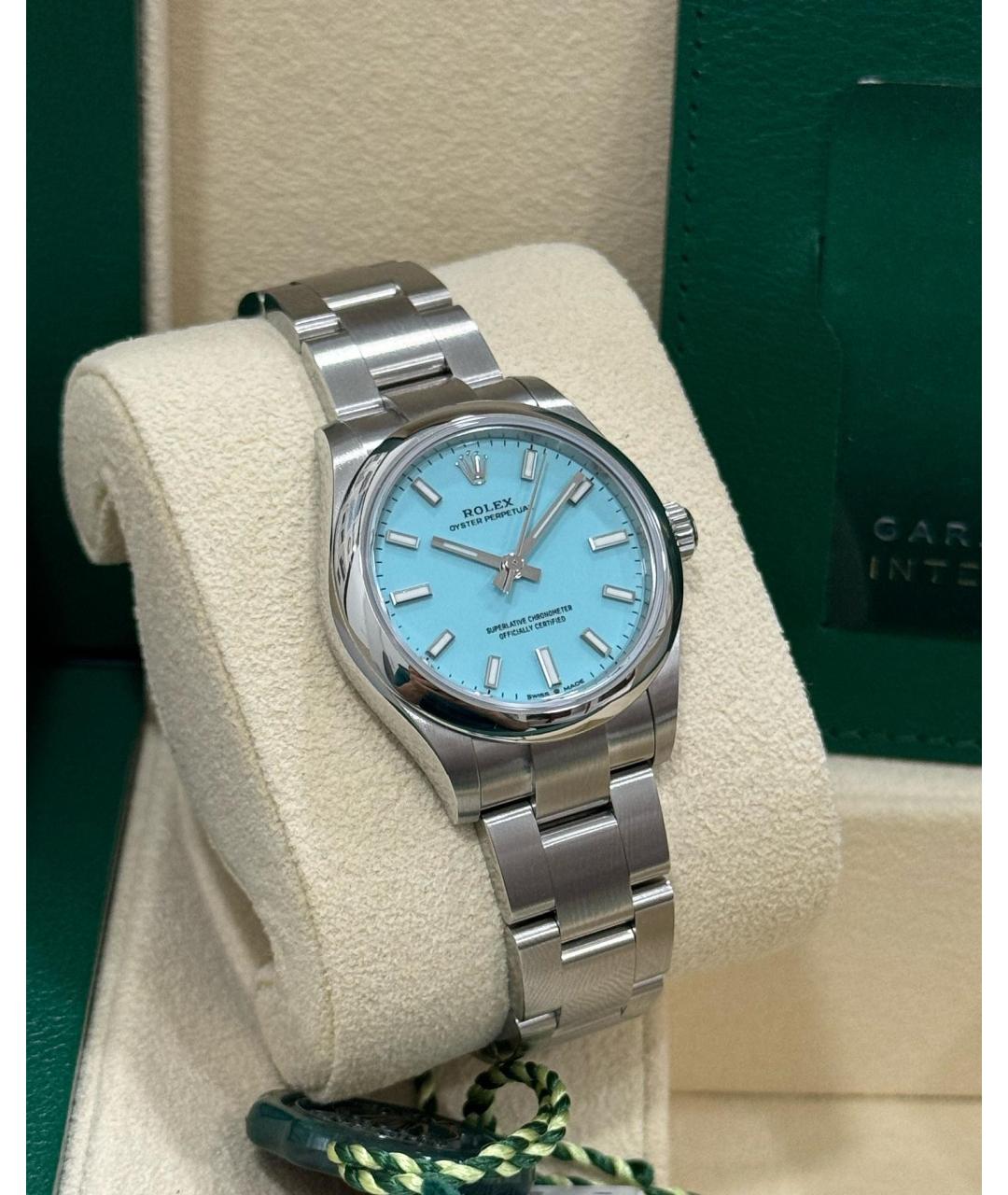 ROLEX Бирюзовые часы, фото 2