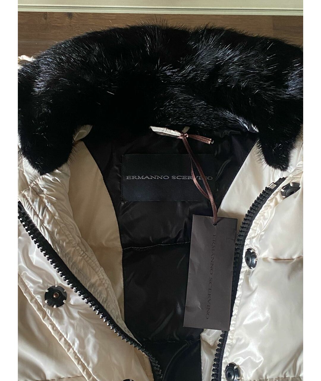 ERMANNO SCERVINO Белый пуховик, фото 3
