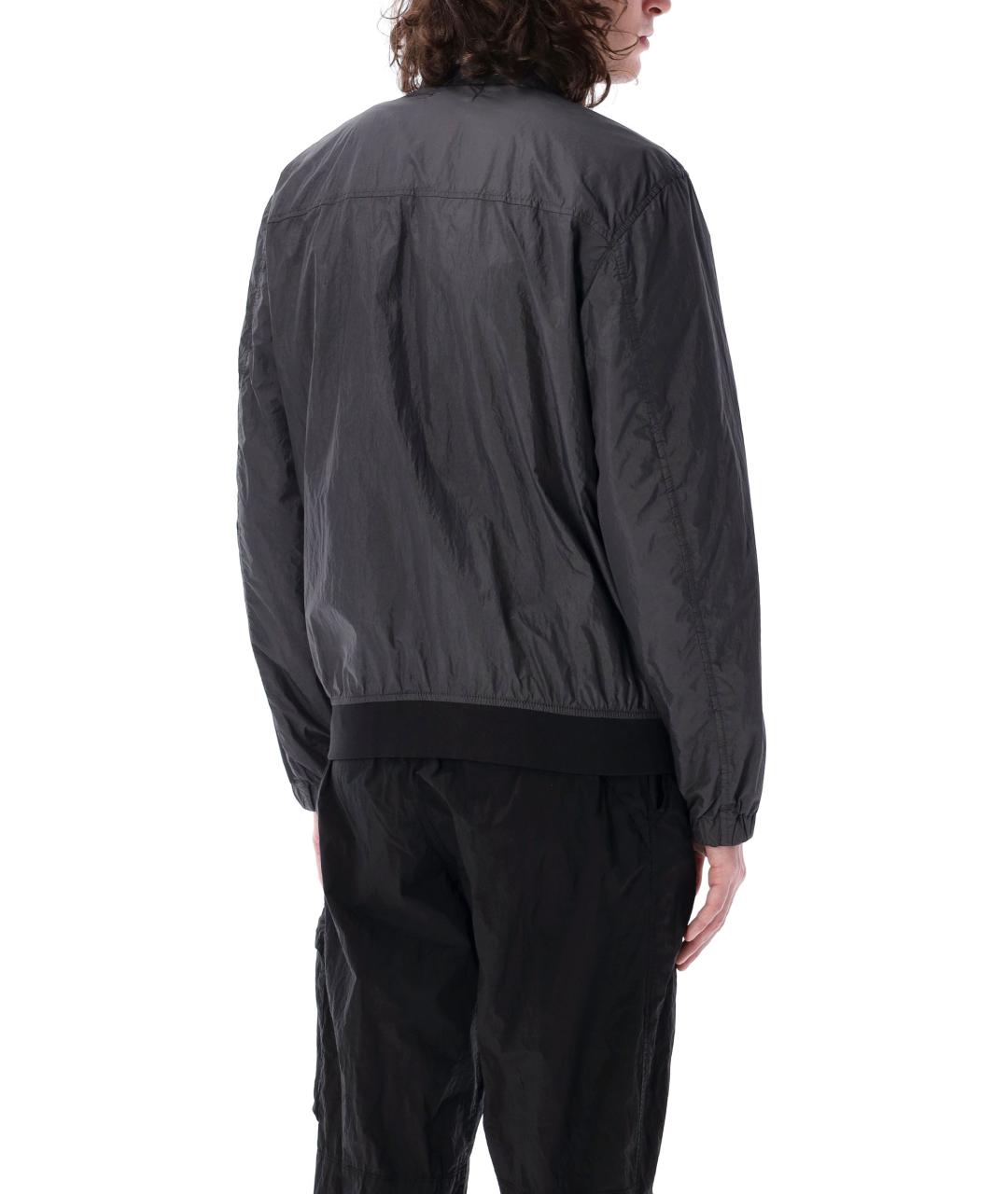 STONE ISLAND Серая полиамидовая куртка, фото 2