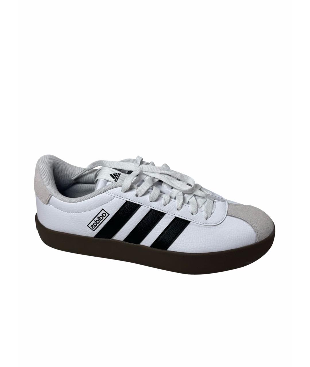 ADIDAS Белые кожаные кеды, фото 1