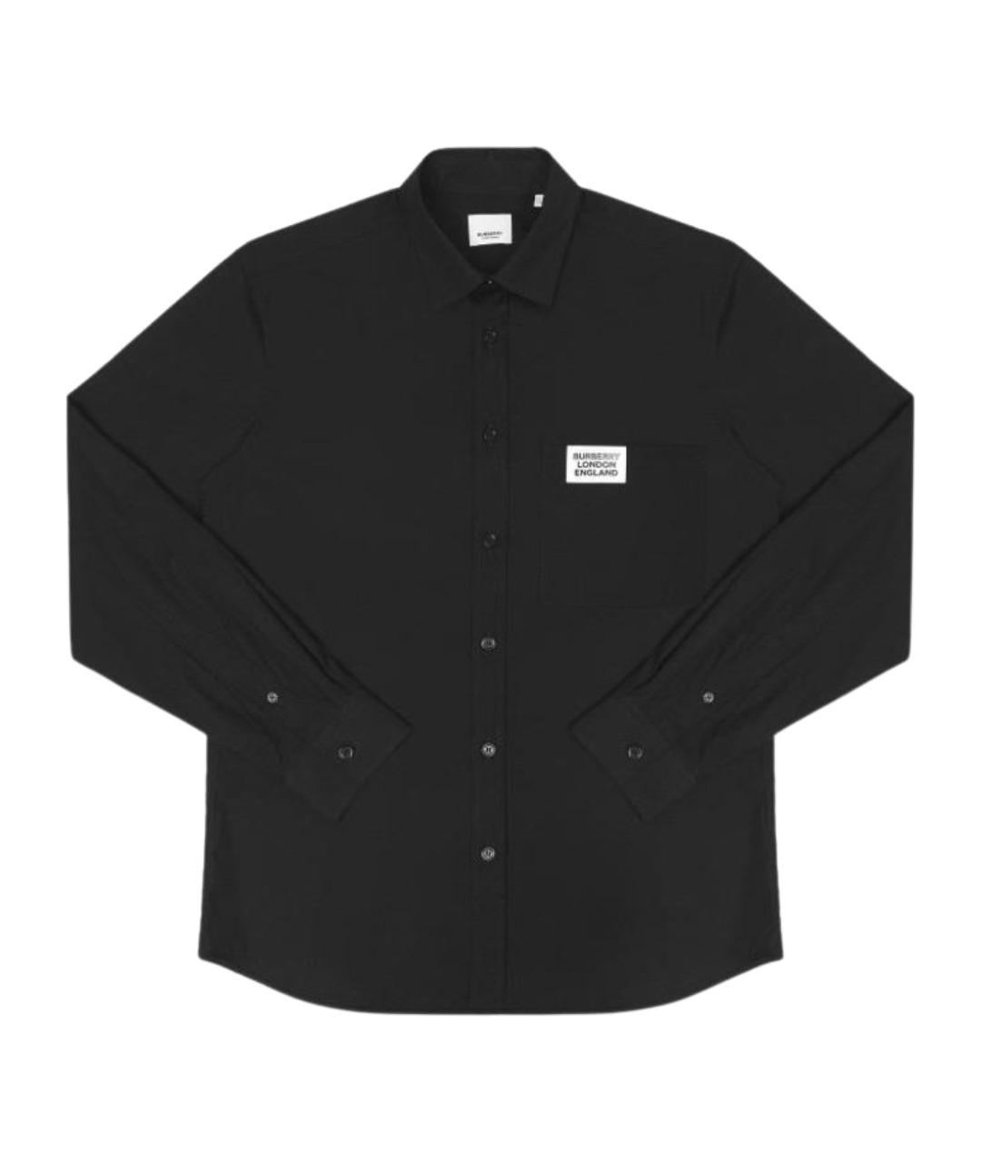 BURBERRY Черная кэжуал рубашка, фото 1