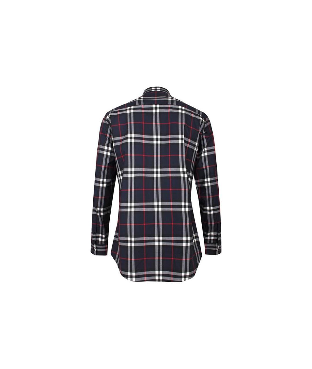BURBERRY Темно-синяя хлопковая кэжуал рубашка, фото 2
