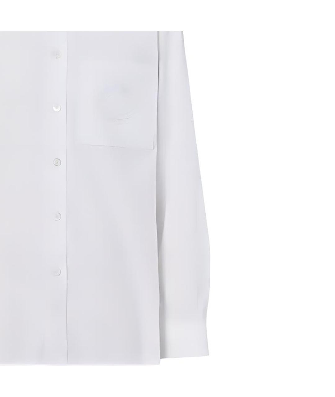 BURBERRY Белая хлопковая классическая рубашка, фото 5