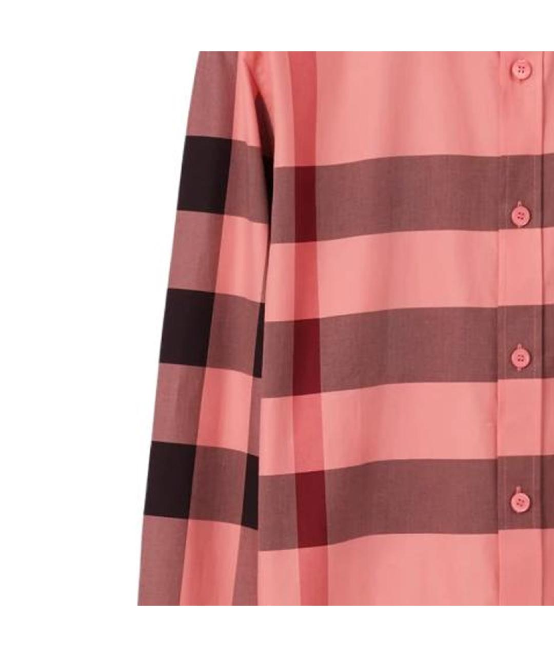BURBERRY Розовая хлопковая кэжуал рубашка, фото 4