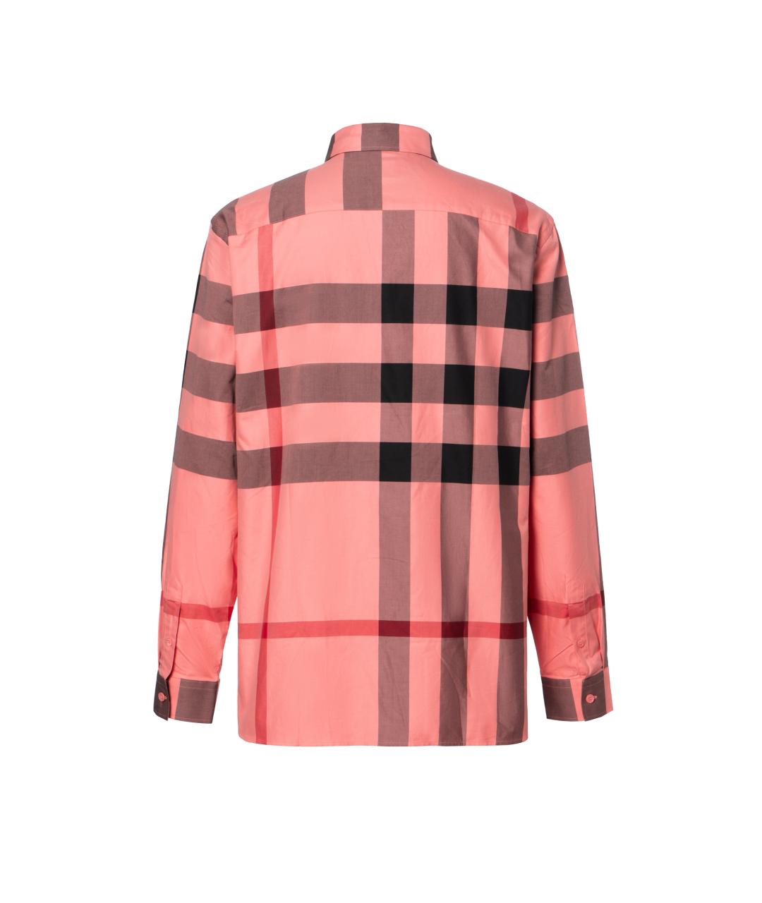 BURBERRY Розовая хлопковая кэжуал рубашка, фото 2