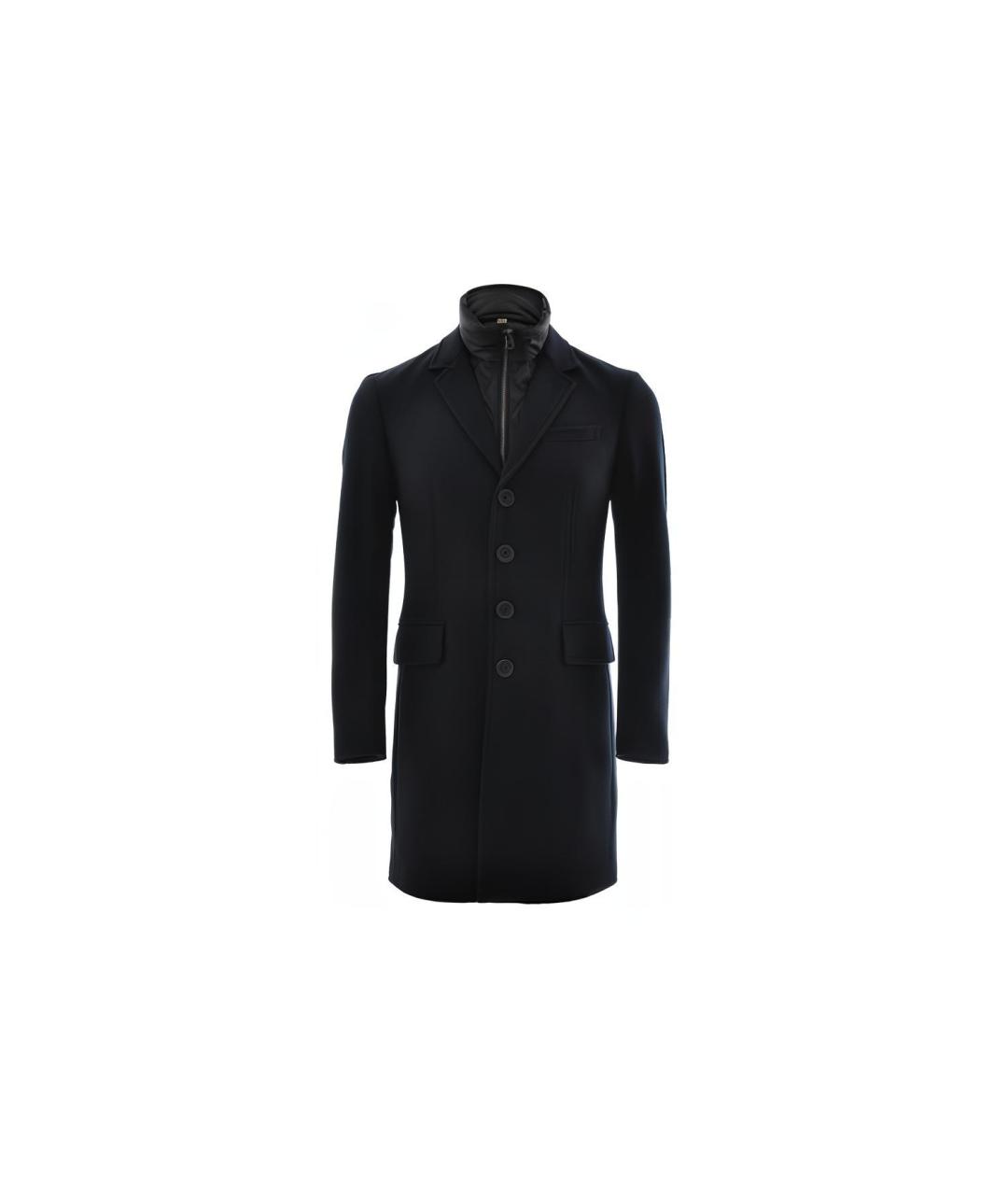 BURBERRY Черное пальто, фото 1