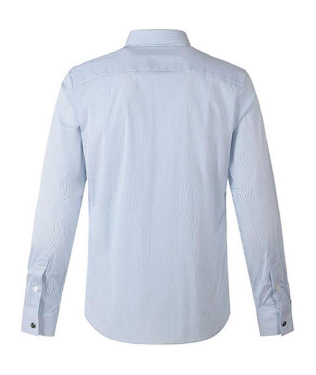 BURBERRY Голубая хлопковая классическая рубашка, фото 2