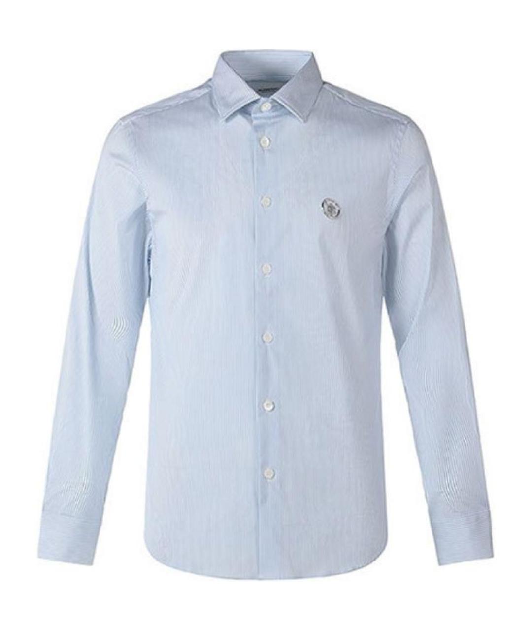 BURBERRY Голубая хлопковая классическая рубашка, фото 1