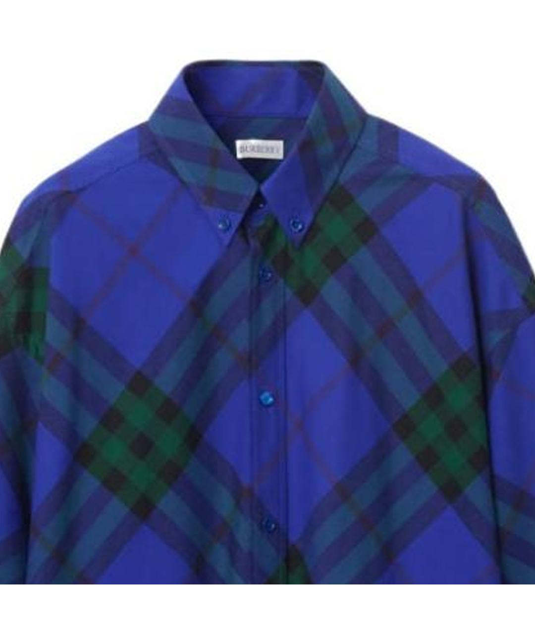 BURBERRY Синяя кэжуал рубашка, фото 6
