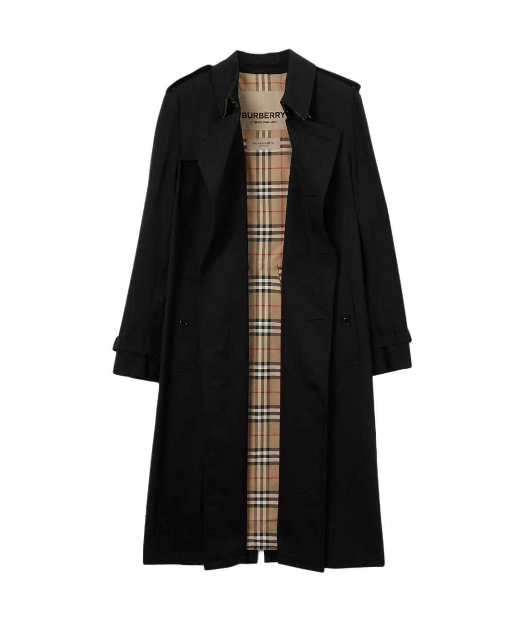 BURBERRY Черный тренч / плащ, фото 2