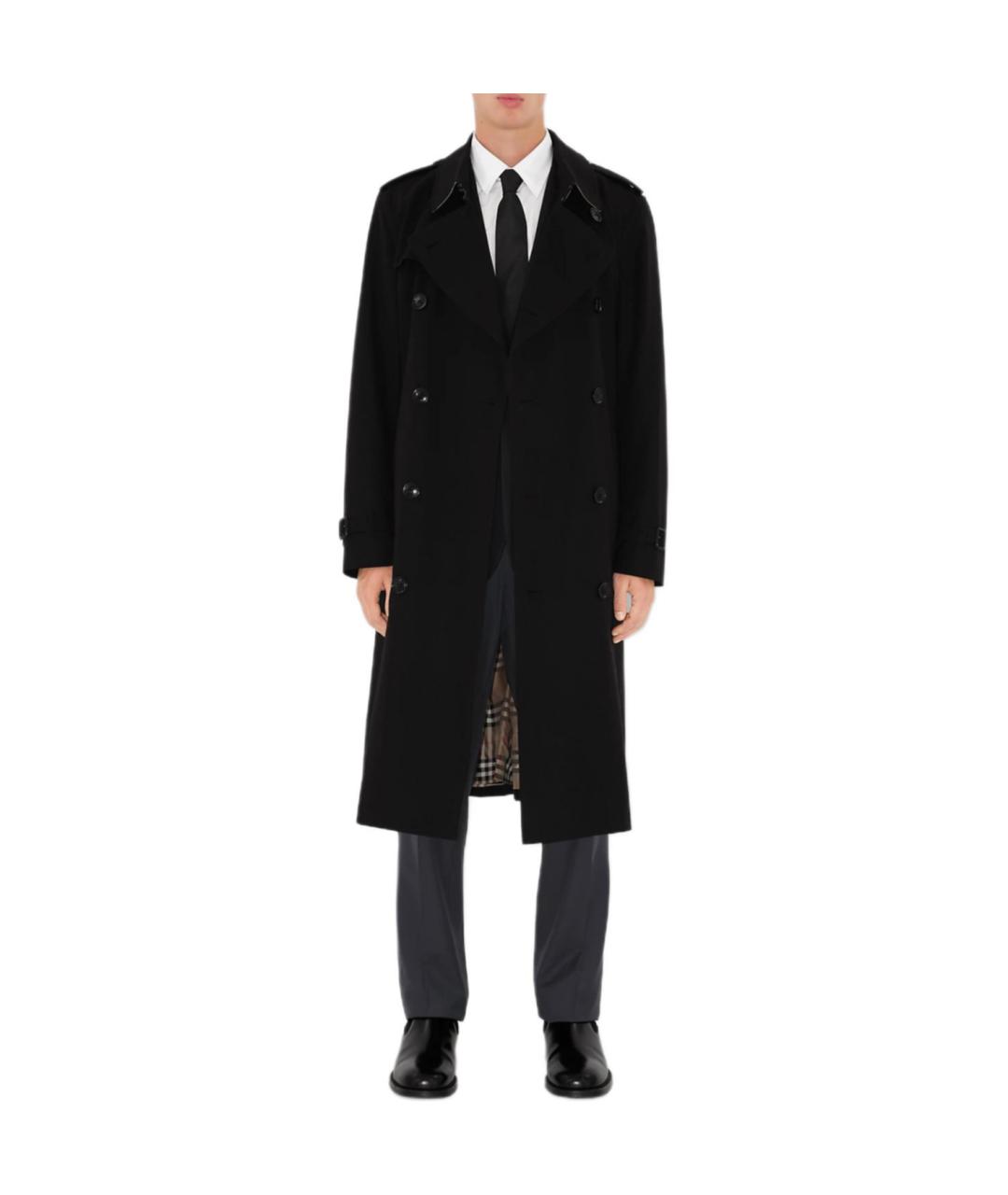 BURBERRY Черный тренч / плащ, фото 3