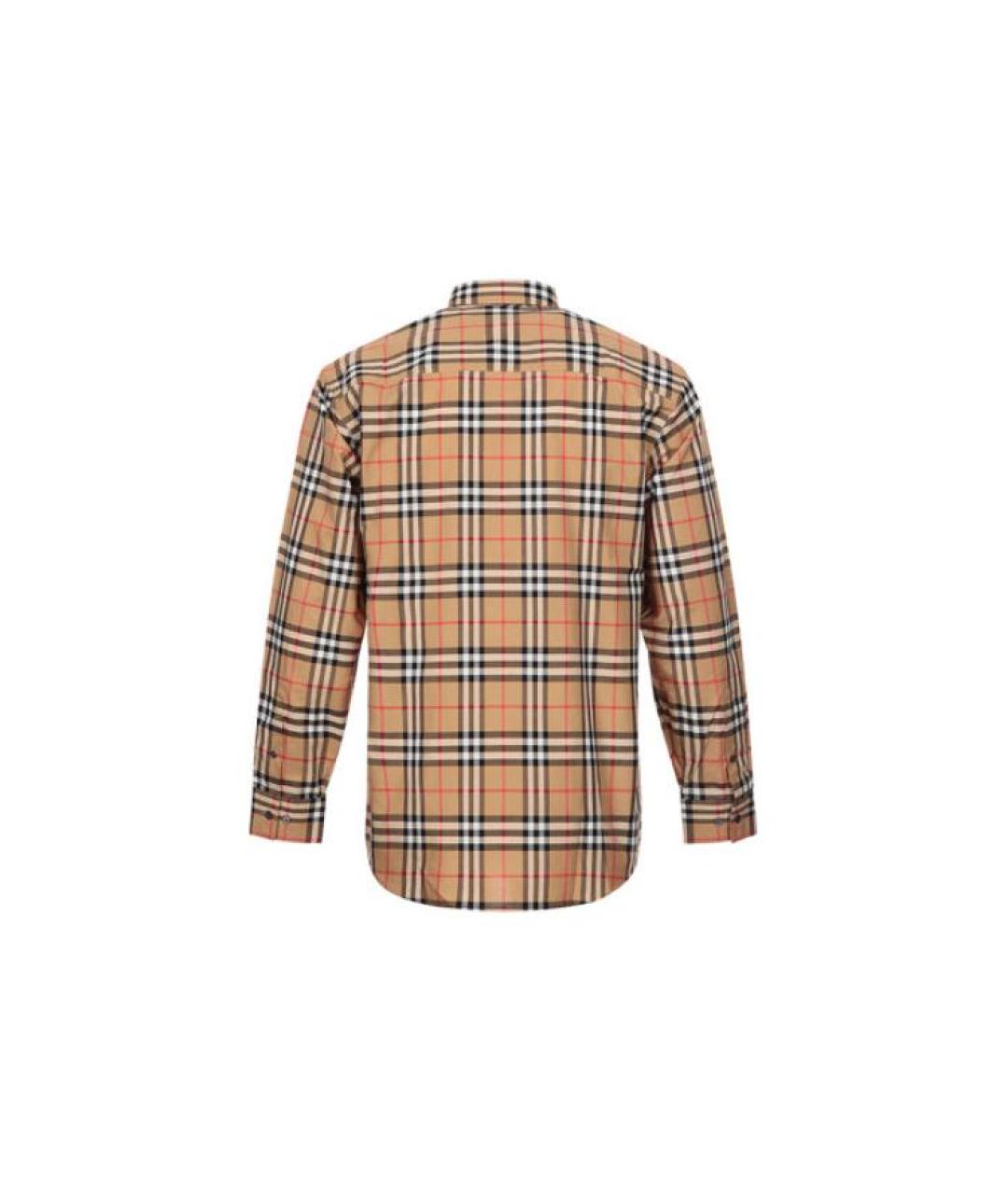 BURBERRY Бежевая хлопковая кэжуал рубашка, фото 2