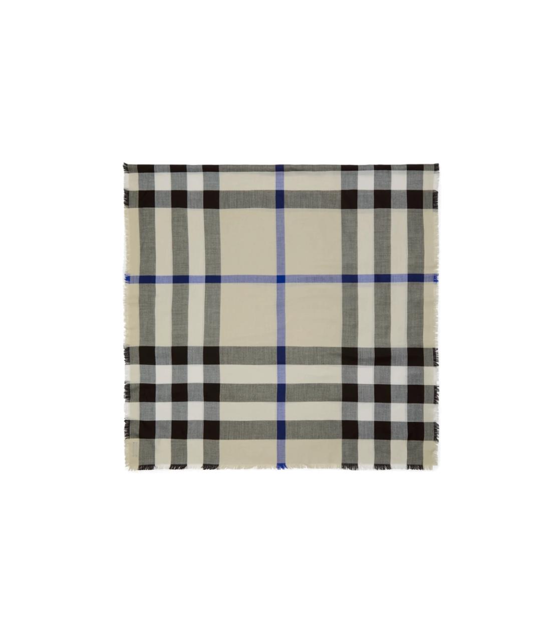 BURBERRY Бежевый кашемировый шарф, фото 3