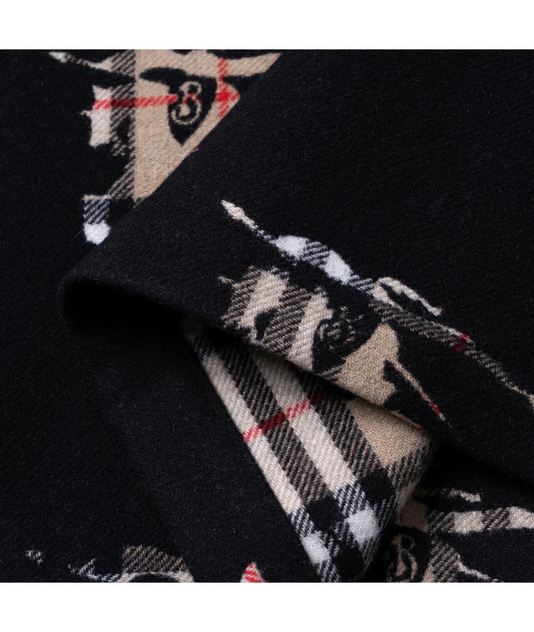 BURBERRY Черная шерстяная кэжуал рубашка, фото 5