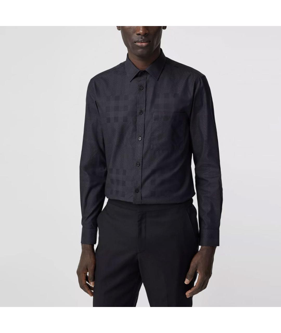 BURBERRY Серая классическая рубашка, фото 3