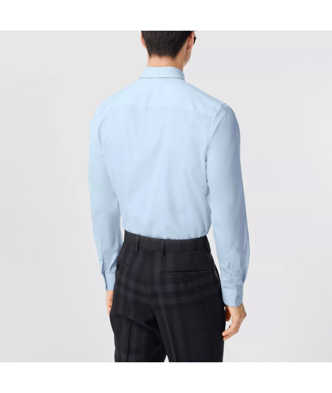 BURBERRY Голубая классическая рубашка, фото 5