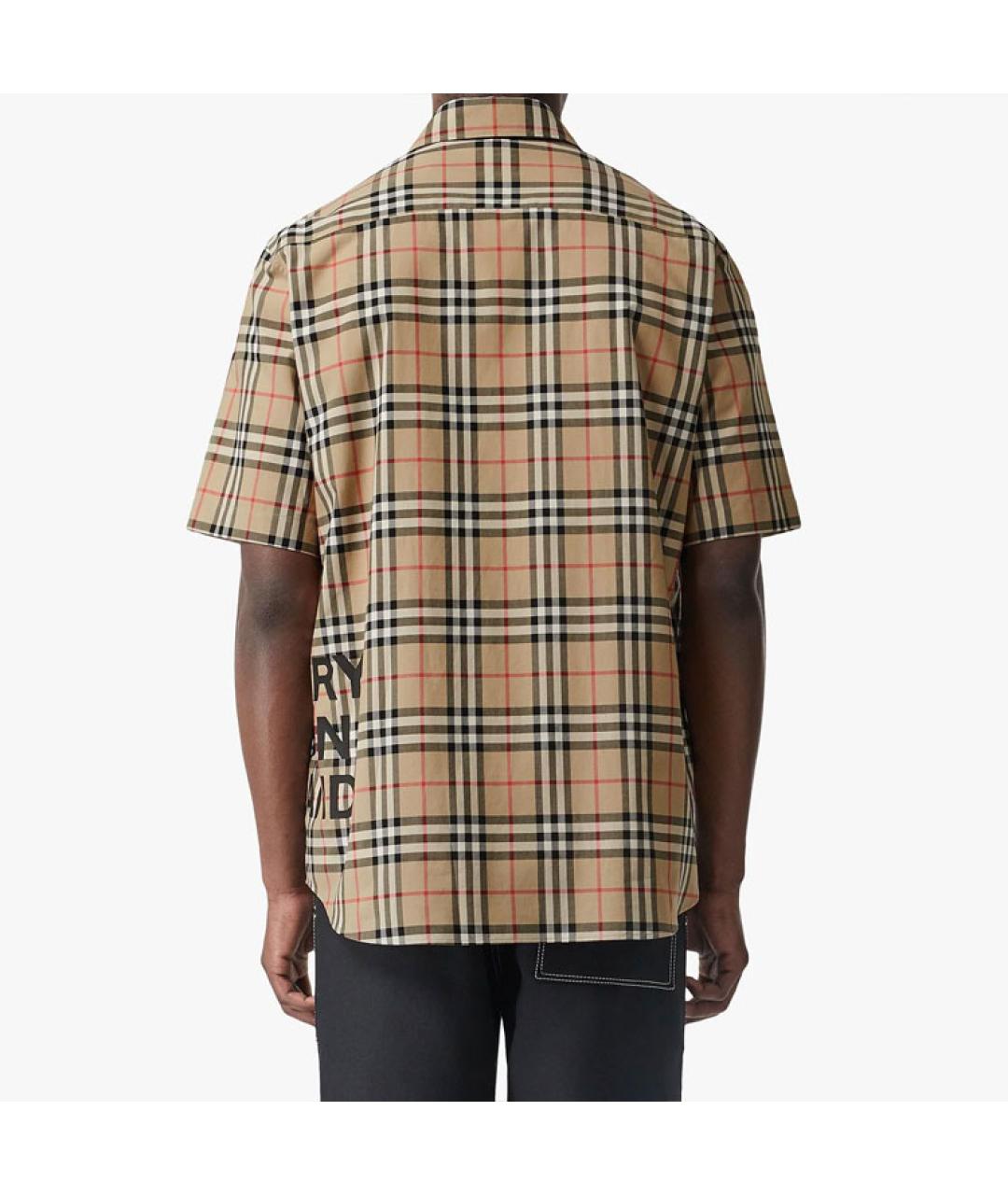 BURBERRY Бежевая классическая рубашка, фото 5