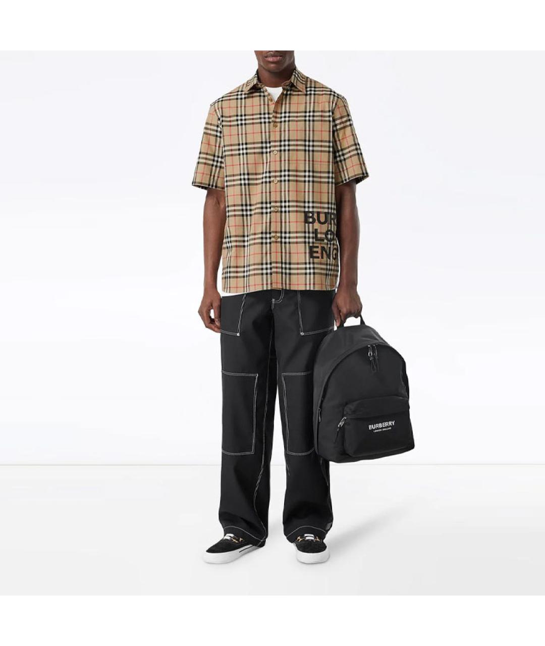 BURBERRY Бежевая классическая рубашка, фото 3