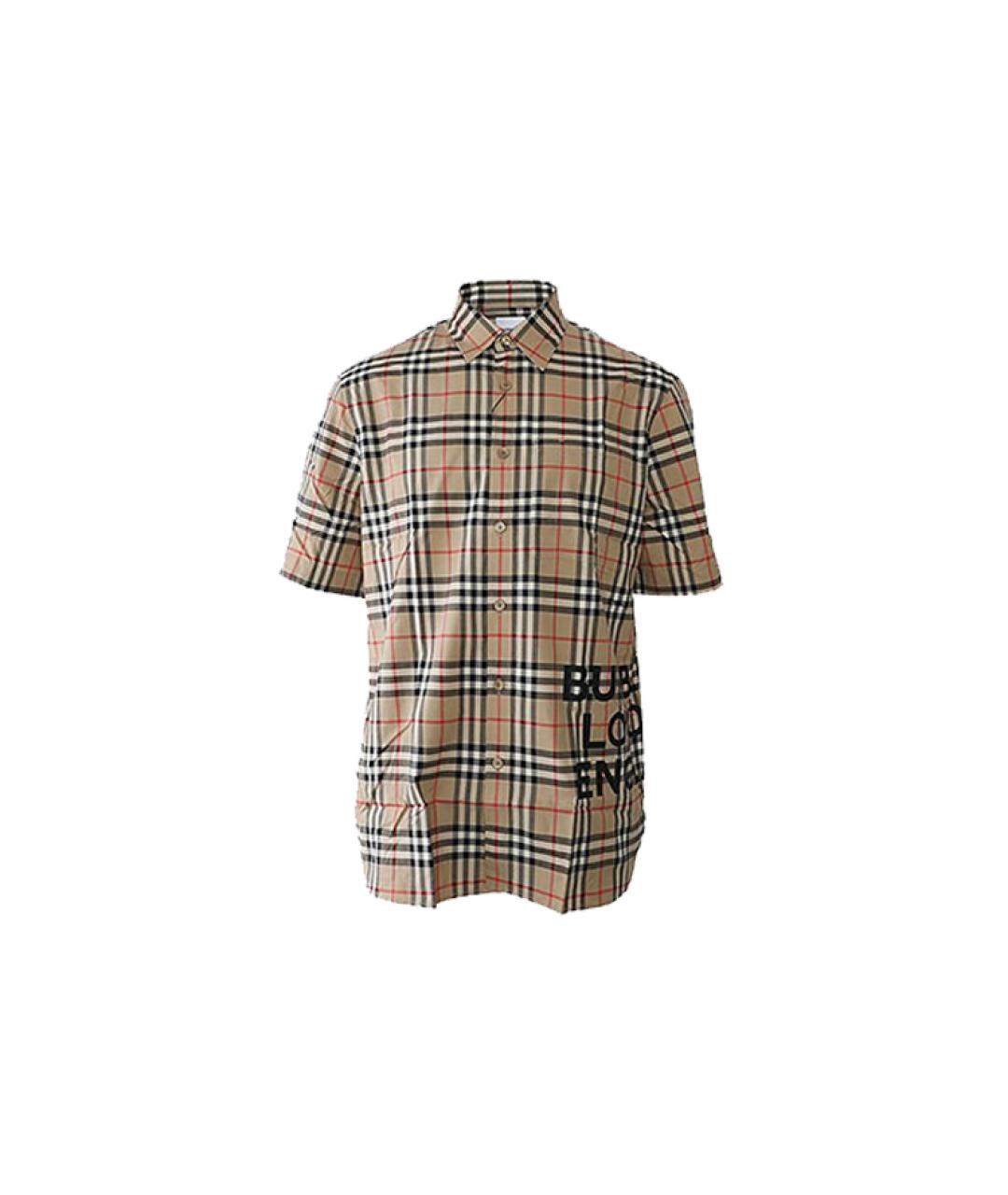 BURBERRY Бежевая классическая рубашка, фото 6