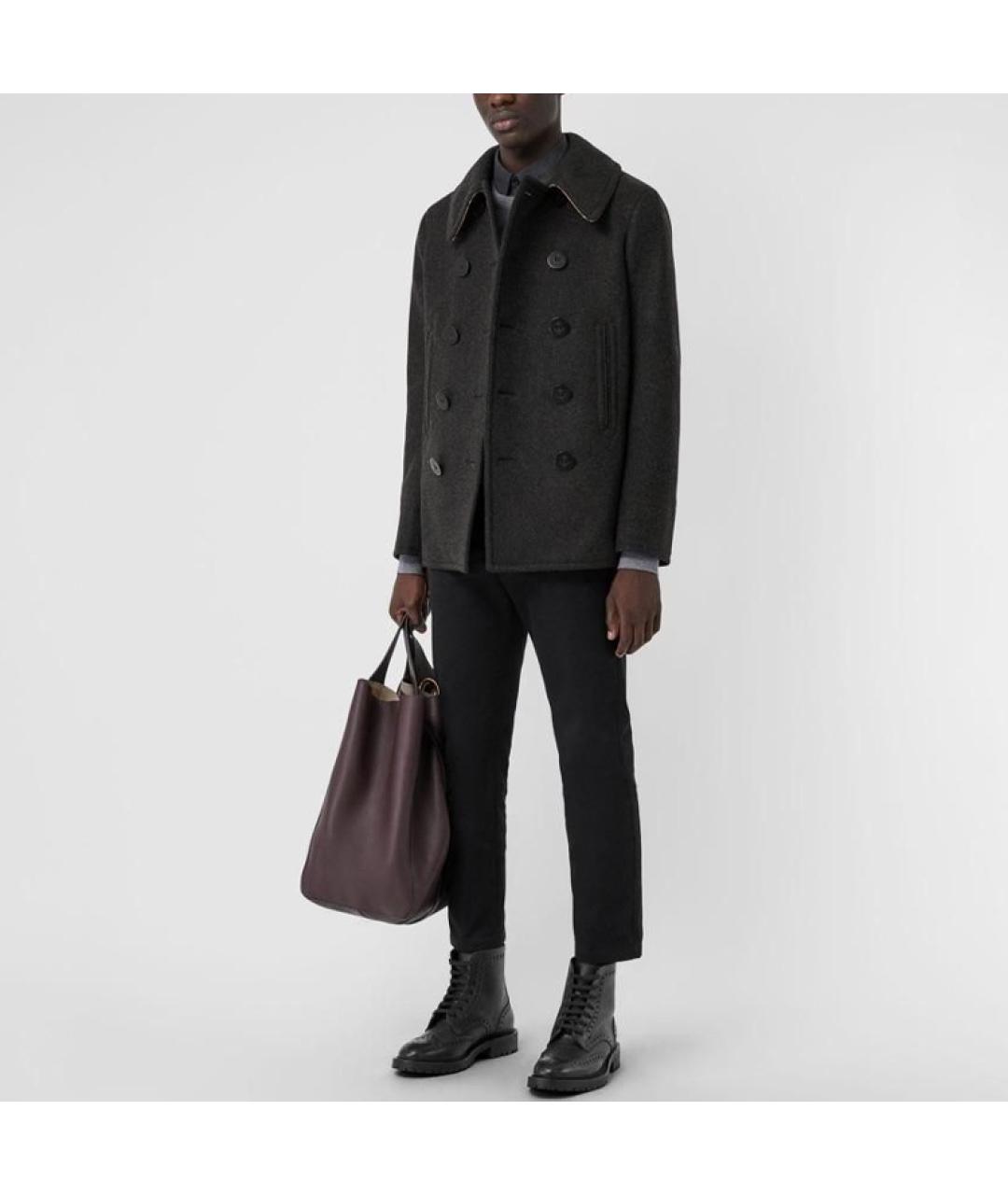 BURBERRY Серый тренч / плащ, фото 5