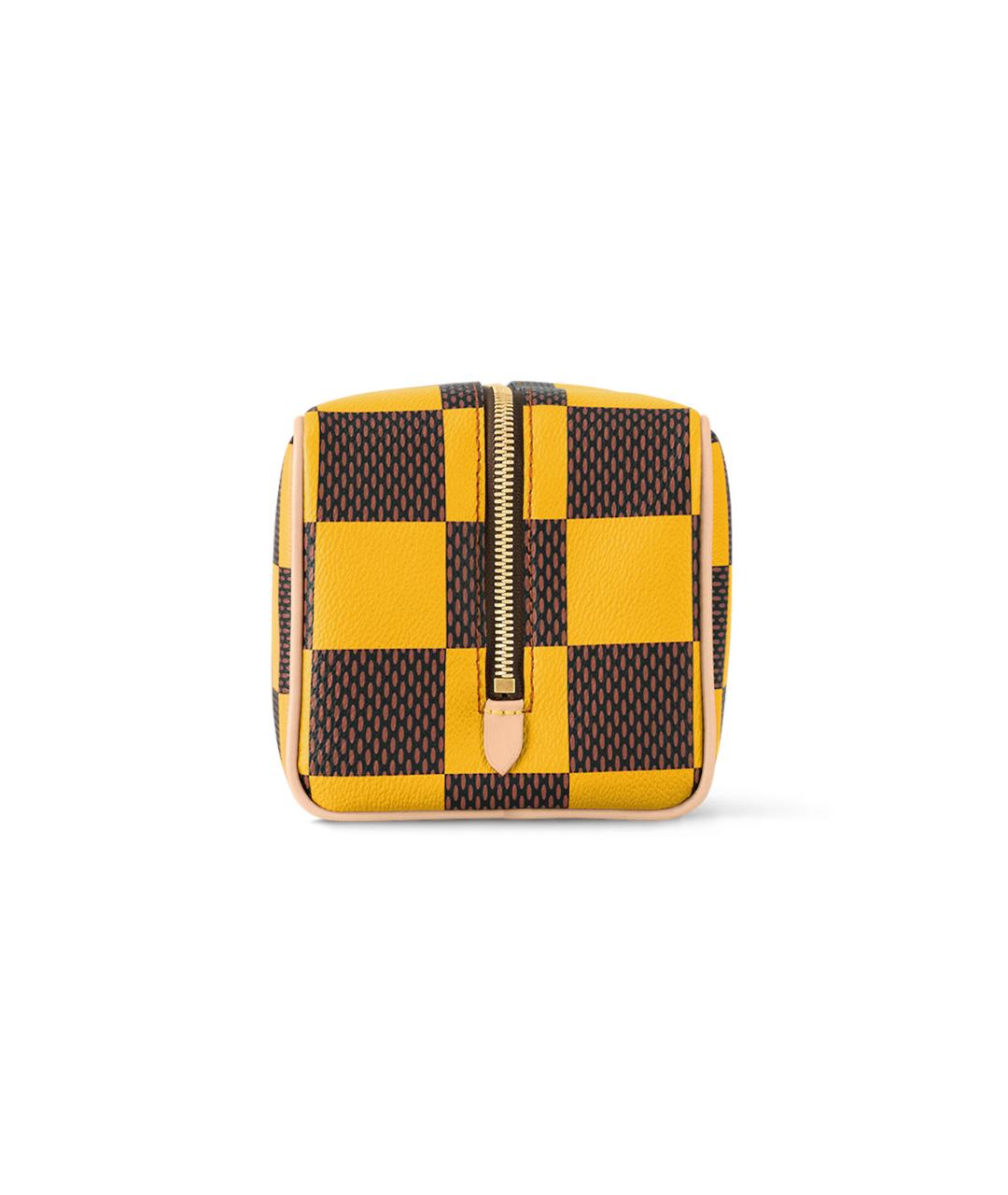 LOUIS VUITTON Желтая косметичка, фото 4