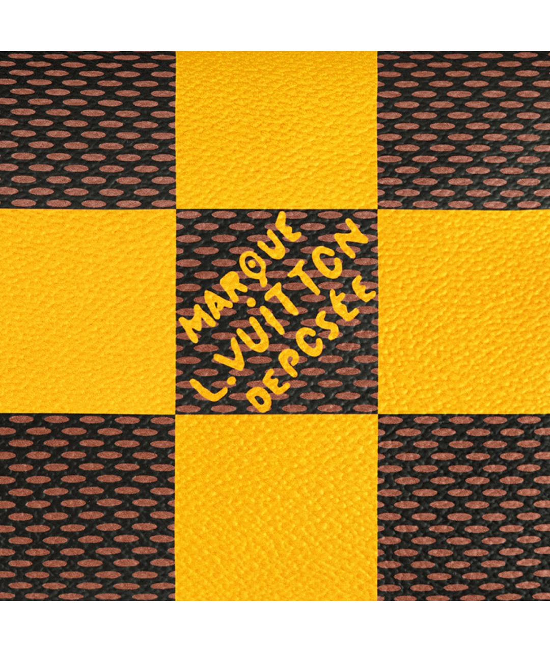 LOUIS VUITTON Желтая косметичка, фото 7