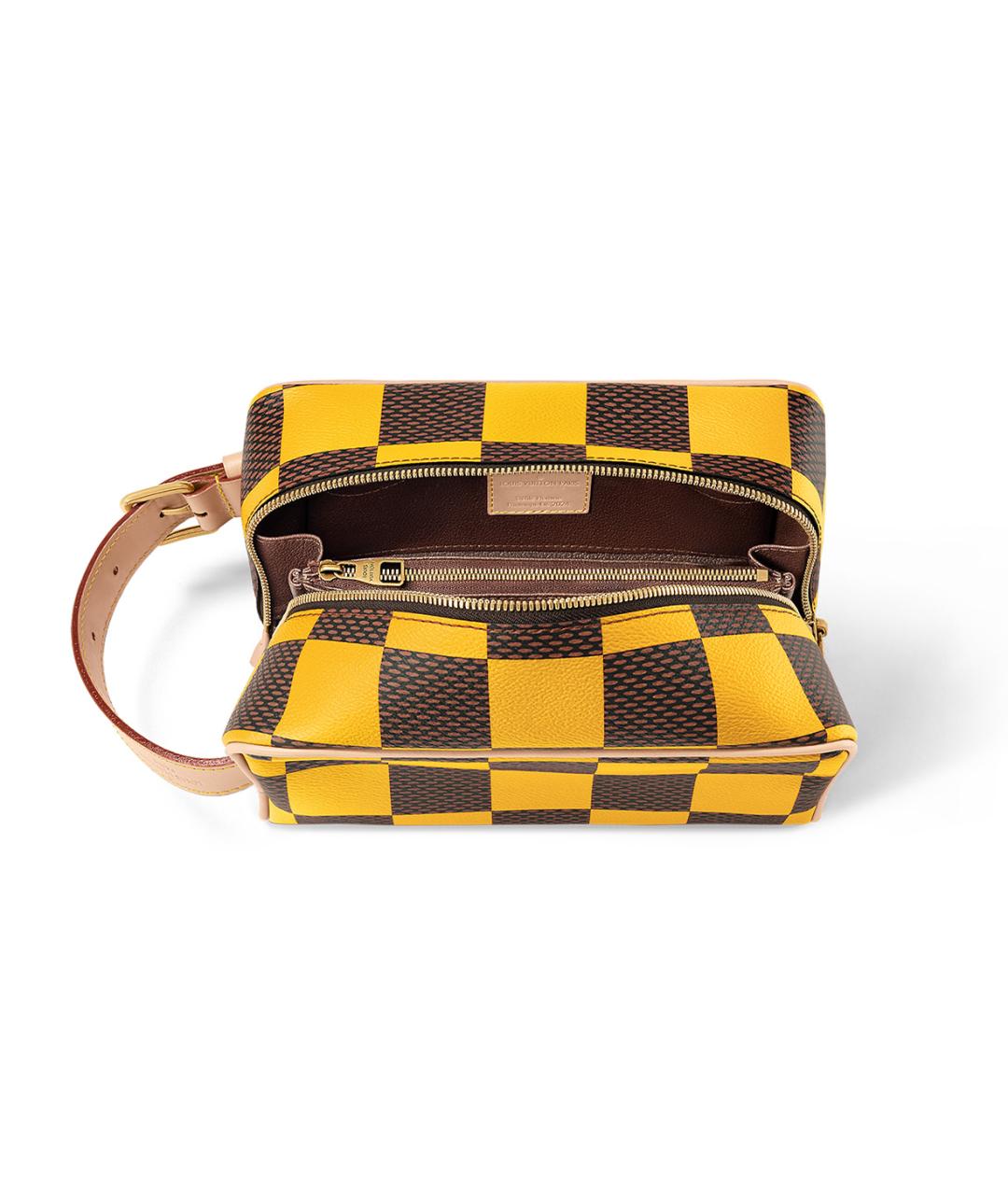 LOUIS VUITTON Желтая косметичка, фото 6