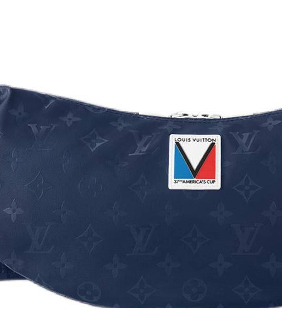 LOUIS VUITTON Темно-синяя сумка на плечо, фото 4