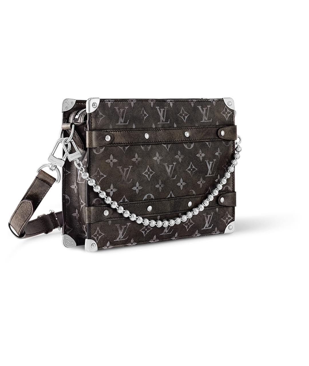 LOUIS VUITTON Коричневая кожаная сумка на плечо, фото 2