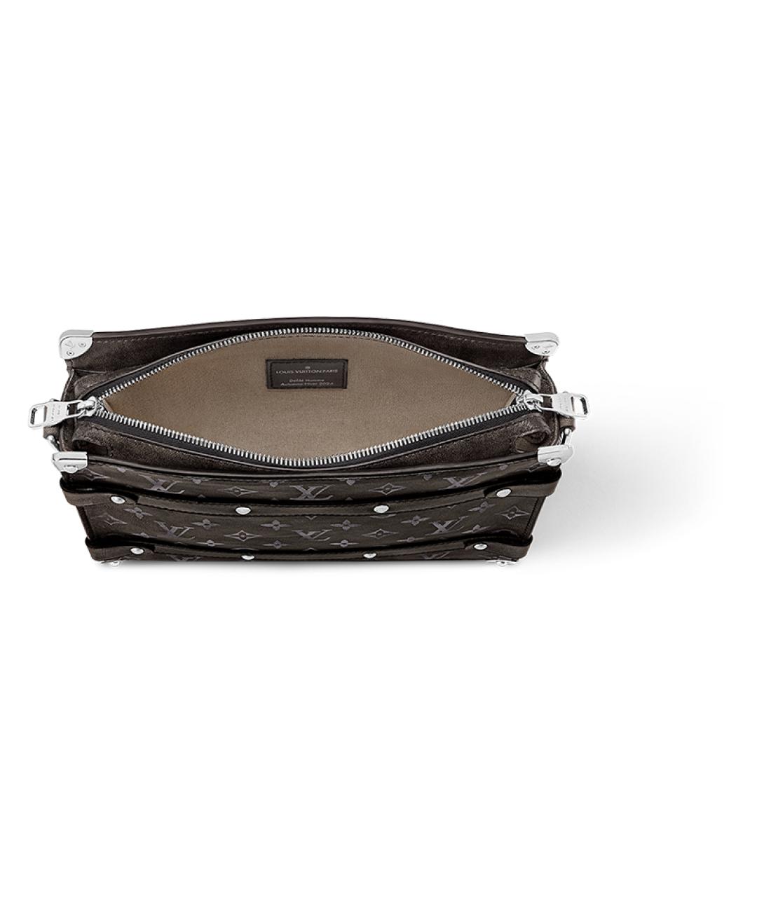 LOUIS VUITTON Коричневая кожаная сумка на плечо, фото 3