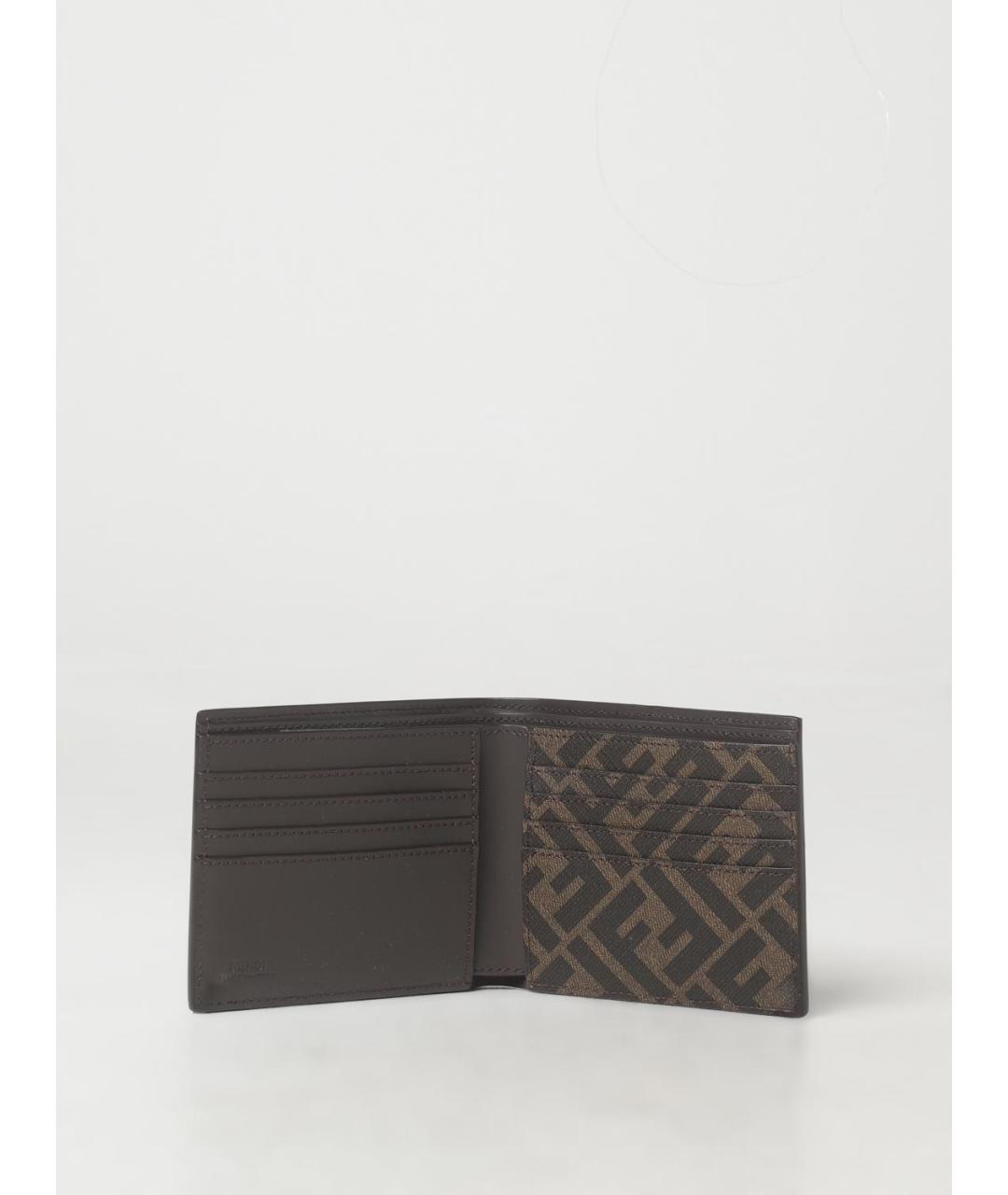 FENDI Коричневый кошелек, фото 2