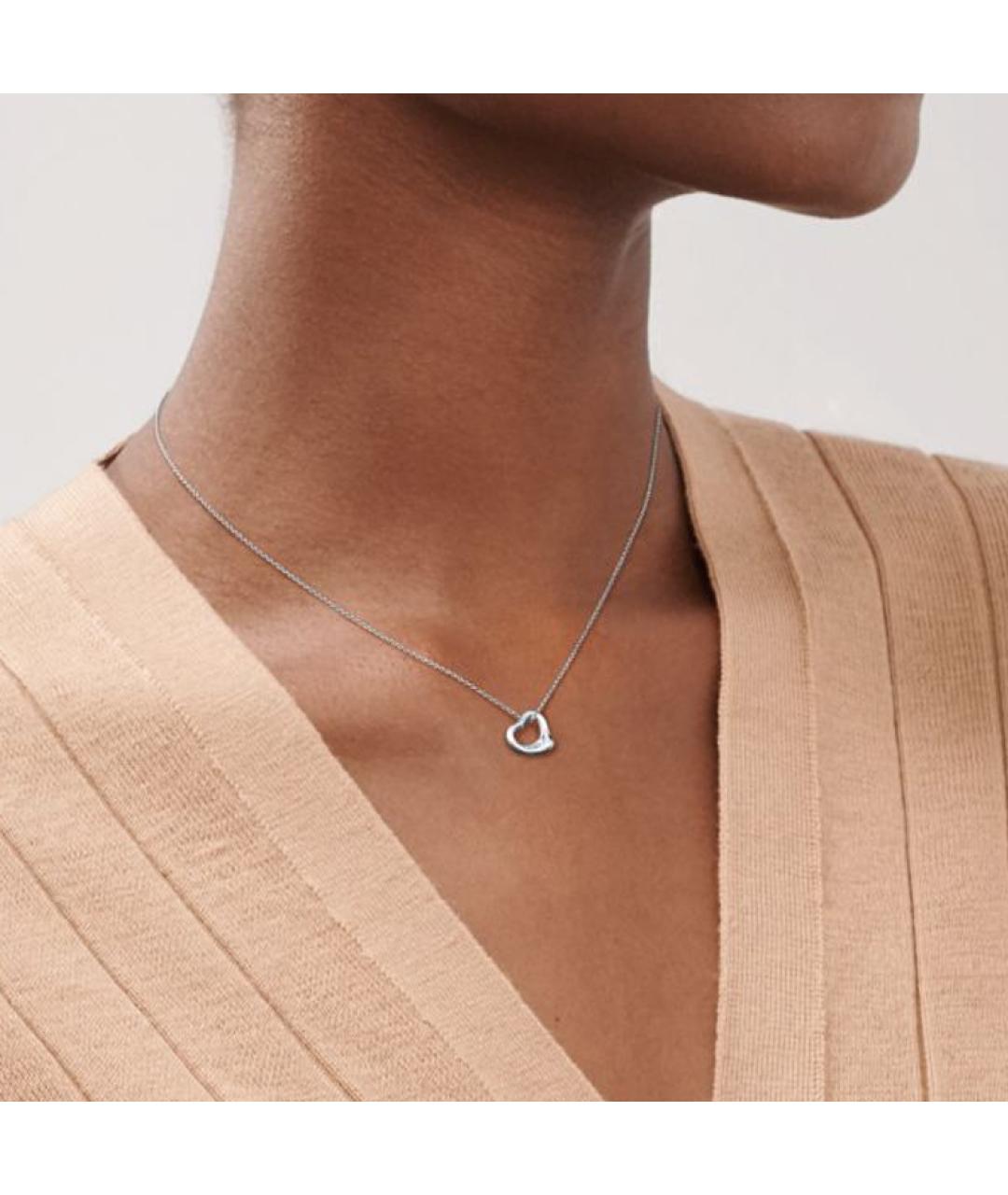 TIFFANY&CO Серебряная платиновая подвеска, фото 4