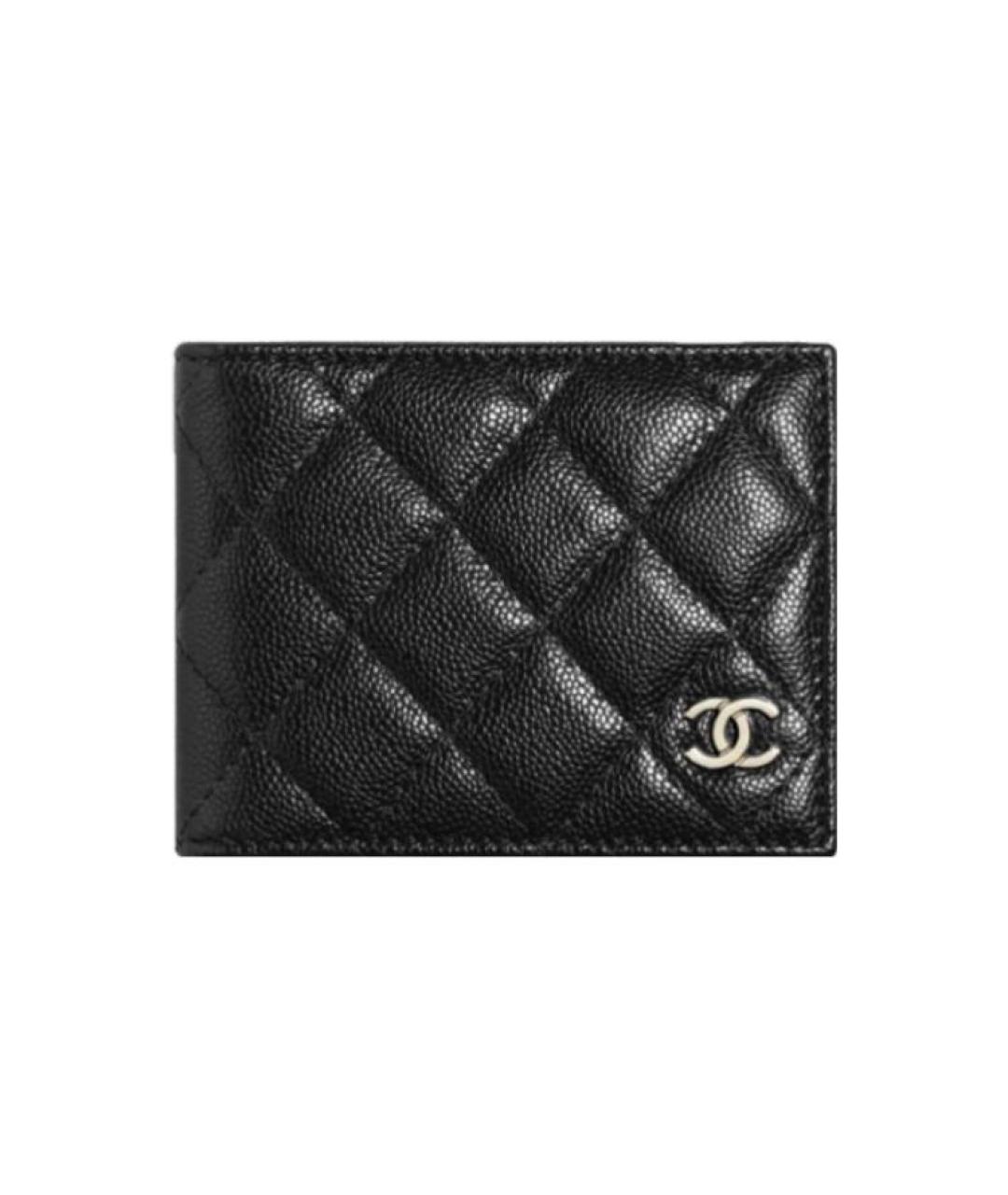 CHANEL Черный кожаный кардхолдер, фото 1