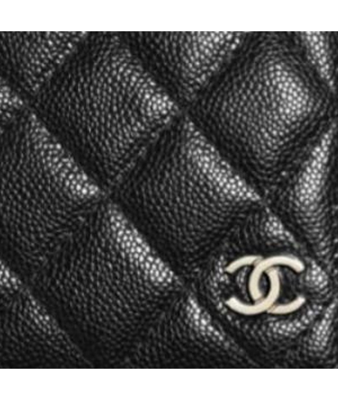 CHANEL Черный кожаный кардхолдер, фото 2