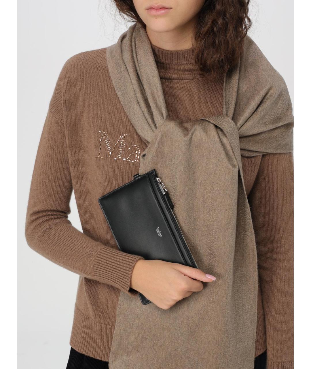 MAX MARA Черный кожаный кошелек, фото 2