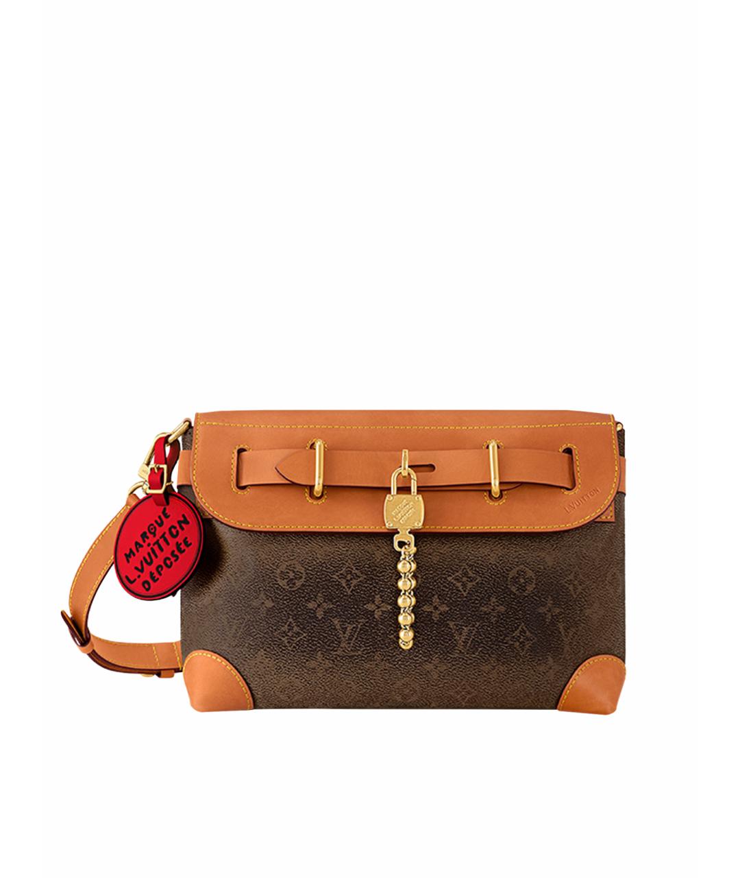 LOUIS VUITTON Коричневая сумка на плечо, фото 1