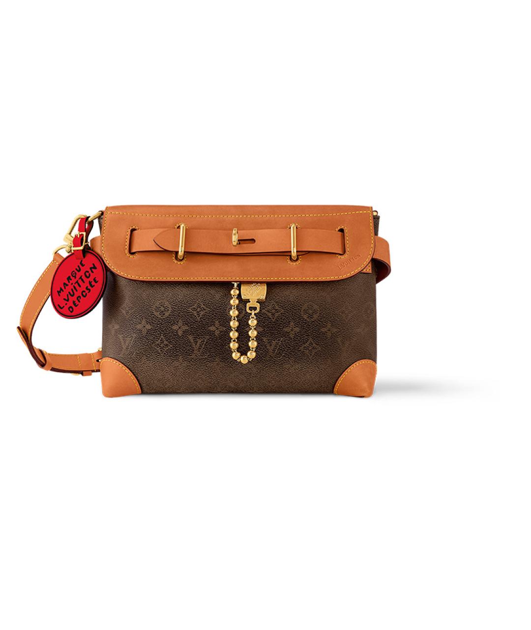 LOUIS VUITTON Коричневая сумка на плечо, фото 3