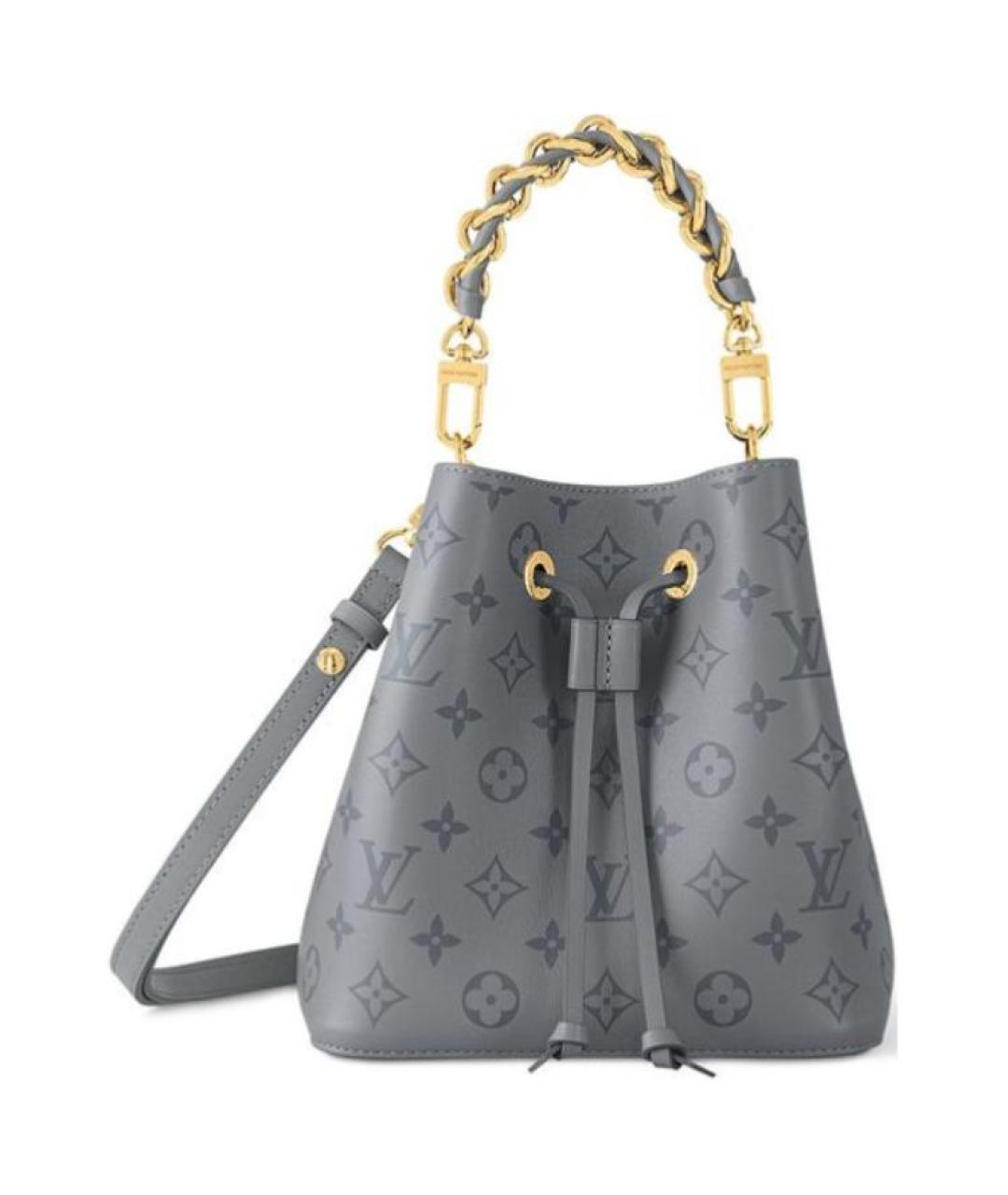 LOUIS VUITTON Серая кожаная сумка тоут, фото 1